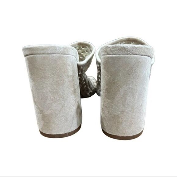 Jaggar nude suede open toe mule heel size 36eur/5 - Picture 6 of 9